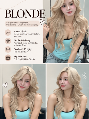 BLONDE – MÀU TÓC VÀNG SÁNG SANG CHẢNH, THỜI THƯỢNG VÀ ĐẦY KHÍ CHẤT NĂM 2026