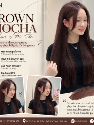 NÂU MOCHA KẾT HỢP PHỤC HỒI TÓC