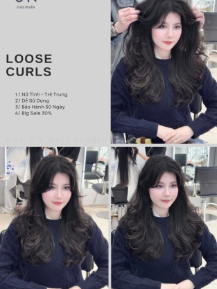 Uốn Lơi (Loose Curls) – Kiểu Tóc Nữ Tính
