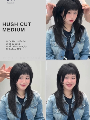 Hush Cut Medium Kiểu tóc chuẩn Hàn Quốc