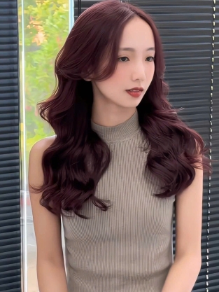 Uốn tóc kiểu uốn sóng lơi