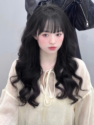 Uốn tóc kiểu uốn Hàn Quốc