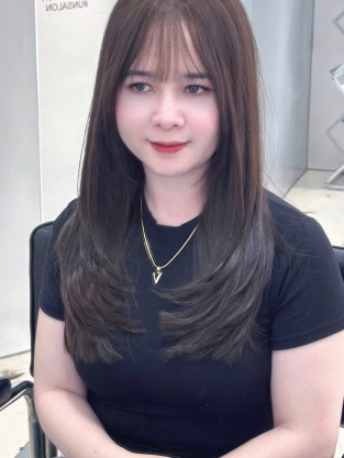 Duỗi tóc Layer cụp 