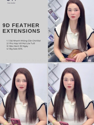 Nối Tóc Lông Vũ 9D Feather Ex Tensions kèm duỗi hơi nước hot