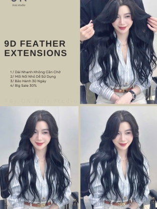 Nối Tóc Lông Vũ 9D Feather Ex Tensions kèm dịch vụ nhuộm theo yêu cầu 