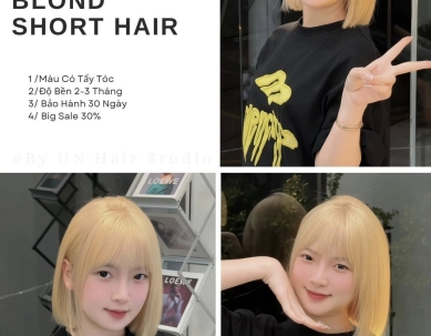 💛 TÓC BLOND NGẮN – MÀU HOT CHO CÔ NÀNG HIỆN ĐẠI TẠI BUÔN MA THUỘT