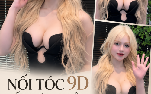 MẪU NỐI TÓC 9D KẾT HỢP NHUỘM HOT TẠI UN HAIR STUDIO – TÓC DÀI BỒNG BỀNH, MÀU SẮC CUỐN HÚT