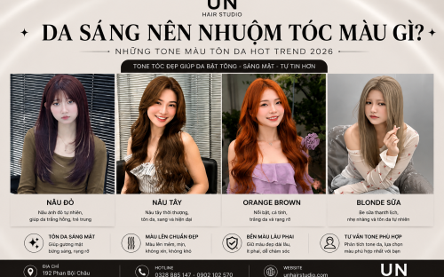 Da Sáng Nên Nhuộm Tóc Màu Gì? Những Tone Màu Tôn Da Hot Trend 2026