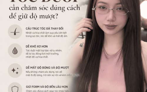 VÌ SAO TÓC DUỖI CẦN CHĂM SÓC ĐÚNG CÁCH ĐỂ GIỮ ĐỘ MƯỢT?