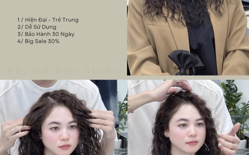 UỐN HIPPIE HOT TREND 2026 TẠI UN HAIR STUDIO – KIỂU TÓC XOĂN CÁ TÍNH ĐẦY CUỐN HÚT