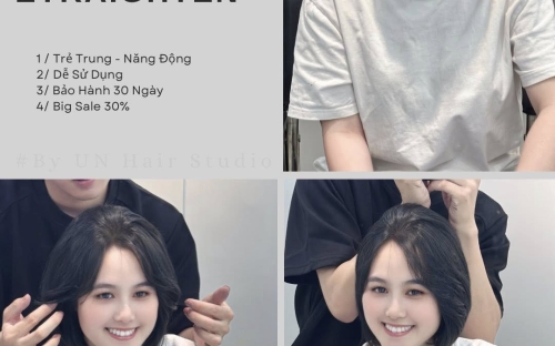 Duỗi Hơi Nước – Xu Hướng Tóc Suôn Mượt Chuẩn Salon Được Yêu Thích Tại UN Hair Studio