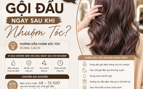 Có nên gội đầu ngay sau khi nhuộm tóc? Chuyên gia giải đáp và hướng dẫn chăm sóc tóc đúng cách