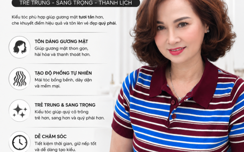 Top 4 Kiểu Tóc Trung Niên Hot 2026 Được Yêu Thích Tại UN Hair Studio