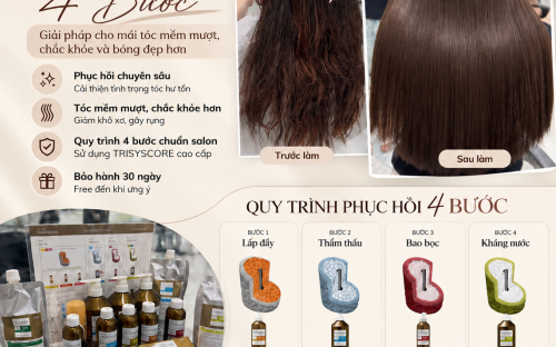 PHỤC HỒI CAO CẤP 4 BƯỚC – GIẢI PHÁP CHĂM SÓC TÓC HƯ TỔN TẠI UN HAIR STUDIO