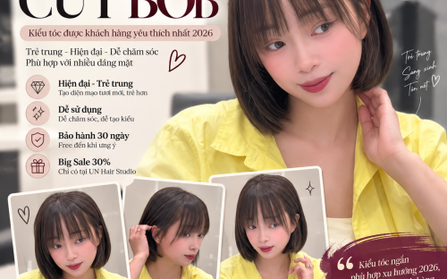 CUT BOB – KIỂU TÓC NGẮN TRẺ TRUNG, HIỆN ĐẠI VÀ DỄ CHĂM SÓC