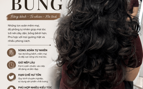 Tóc Xoăn Bung – Kiểu Tóc Giúp Nàng Thăng Hạng Nhan Sắc Tự Nhiên Tại UN Hair Studio