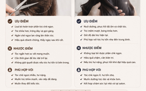 Tóc bị chẻ ngọn có nên cắt hay phục hồi trước? Giải pháp giúp tóc khỏe đẹp