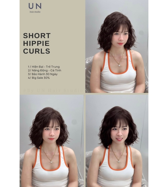 Uốn Hippie ngắn