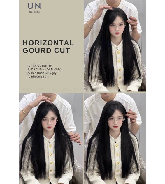 Cắt tóc ngang bầu – Kiểu tóc thanh lịch, tôn dáng mặt tại UN Hair Studio