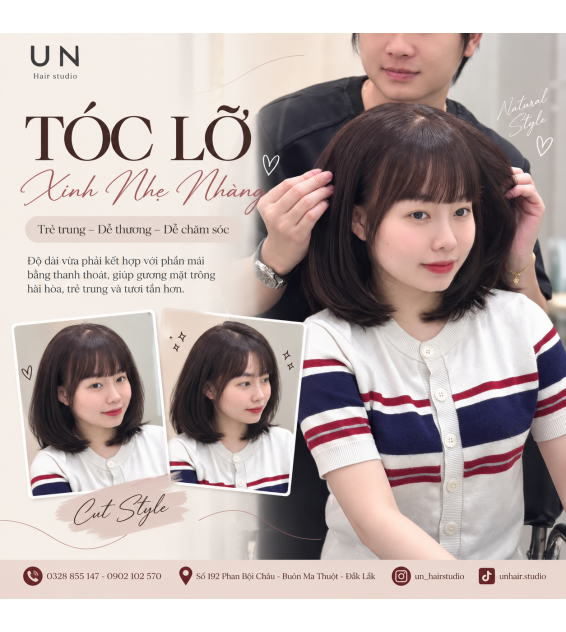 TÓC LỠ XINH NHẸ NHÀNG – GỢI Ý KIỂU TÓC TRẺ TRUNG, NỮ TÍNH CHO NÀNG HIỆN ĐẠI