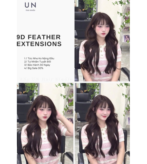 Nối Tóc Lông Vũ 9D Feather Ex Tensions kèm dịch uốn sóng lơi 